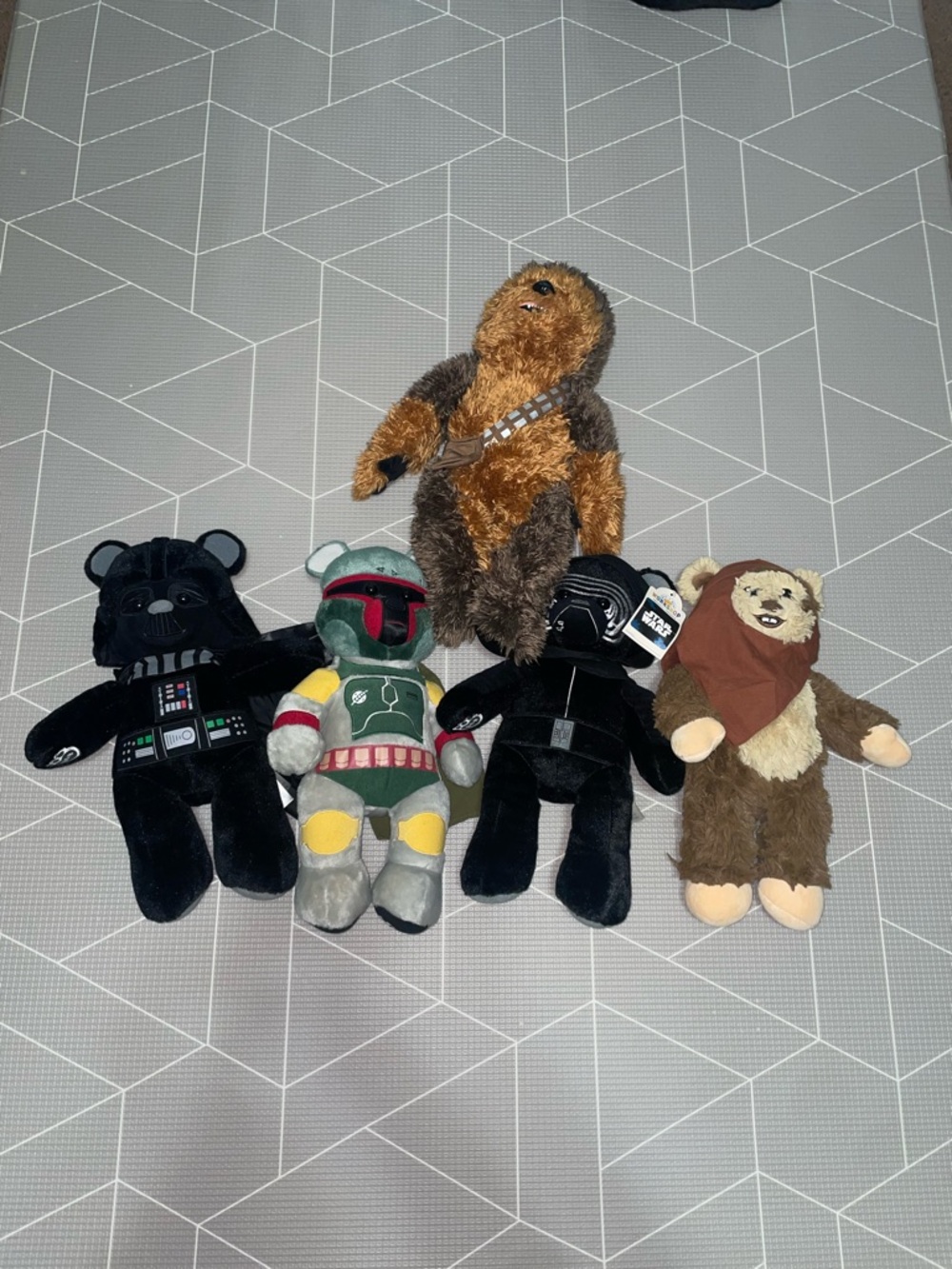 Star Wars Plush build a bear Set - Brown Chewbacca, Black Darth Vader & More